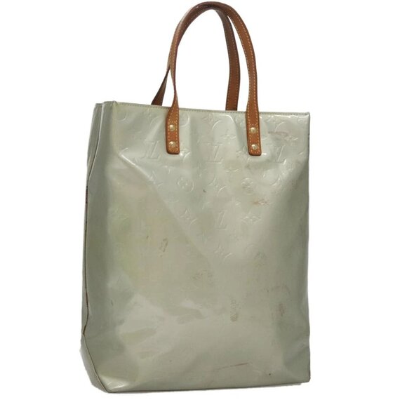 LOUIS VUITTON Monogram Vernis Reade MM Hand Bag Gris M91142 LV Auth 107397 - Picture 1 of 16